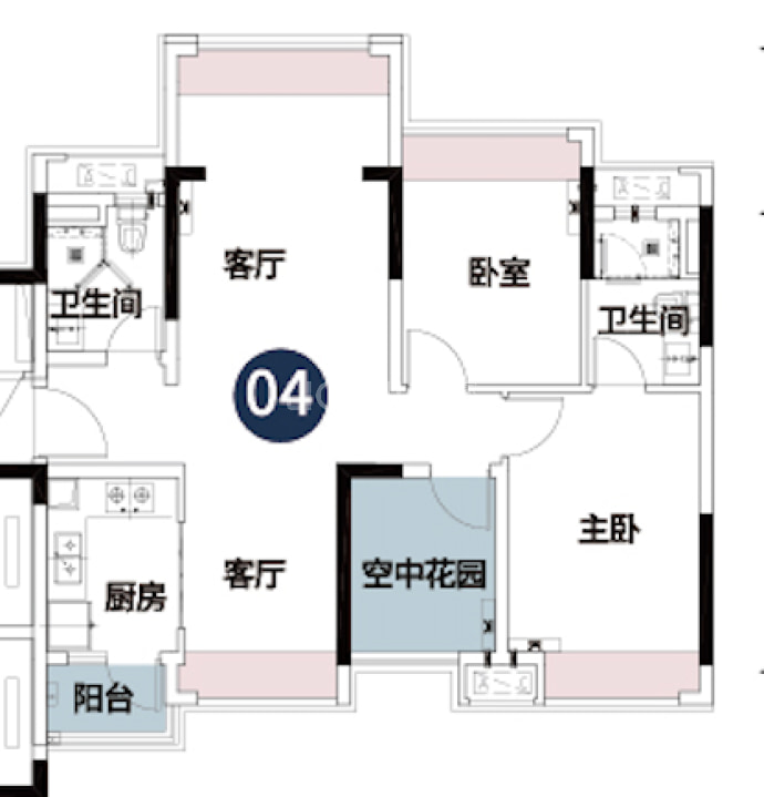 中交白兰春晓--建面 96m²