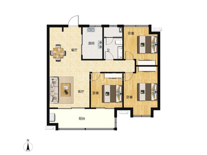 保利海上明悦--建面 103m²