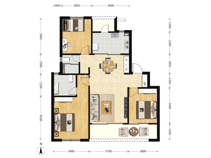 中海湖光玖里--建面 102m²