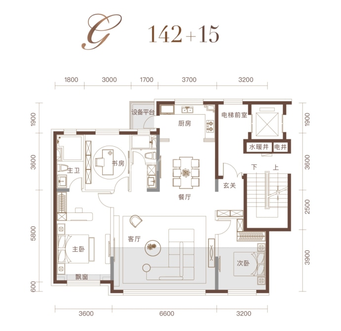 汇龙云景拾里二期--建面 142m²