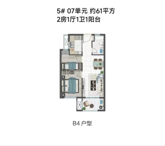 新榕金台郡--建面 61m²