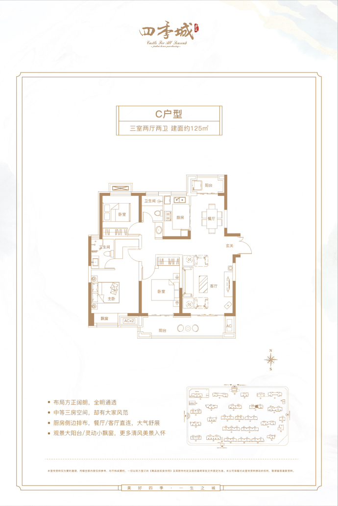 晋开四季城--建面 125m²