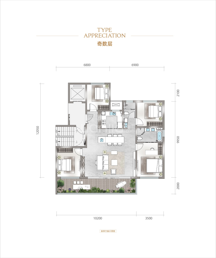 中国铁建·轨交·秦风雅颂--建面 143m²