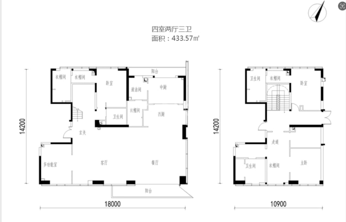 枫丹隐秀--建面 433.57m²