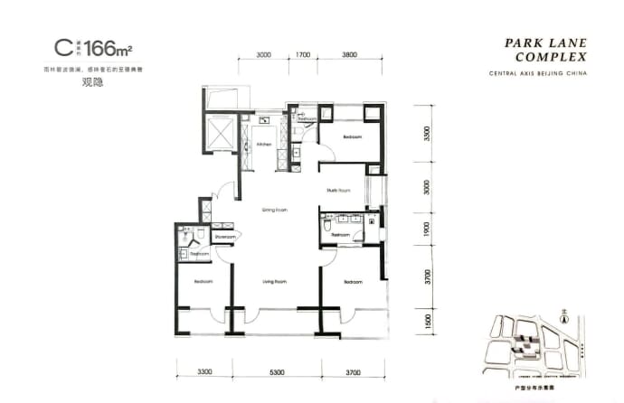 中环悦府--建面 166m²