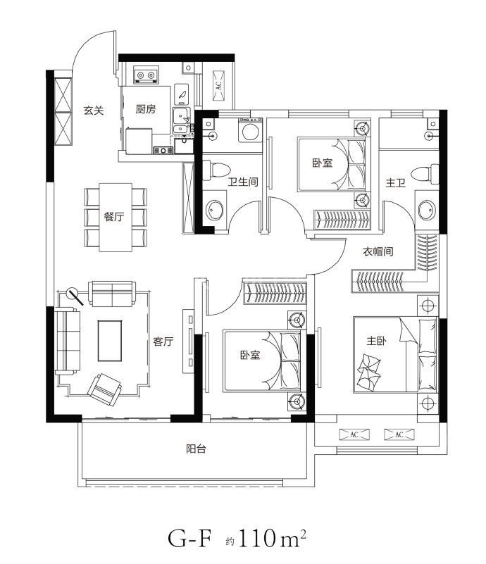 鼎泰公园壹號院--建面 110m²