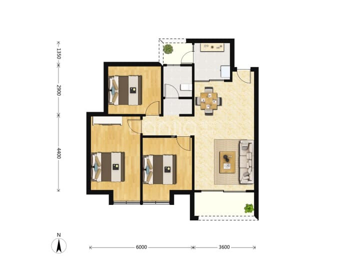 米高佳苑--建面 83m²