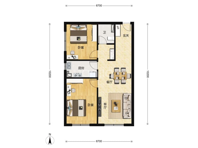 鹏辉MOMA当代阅--建面 81.42m²