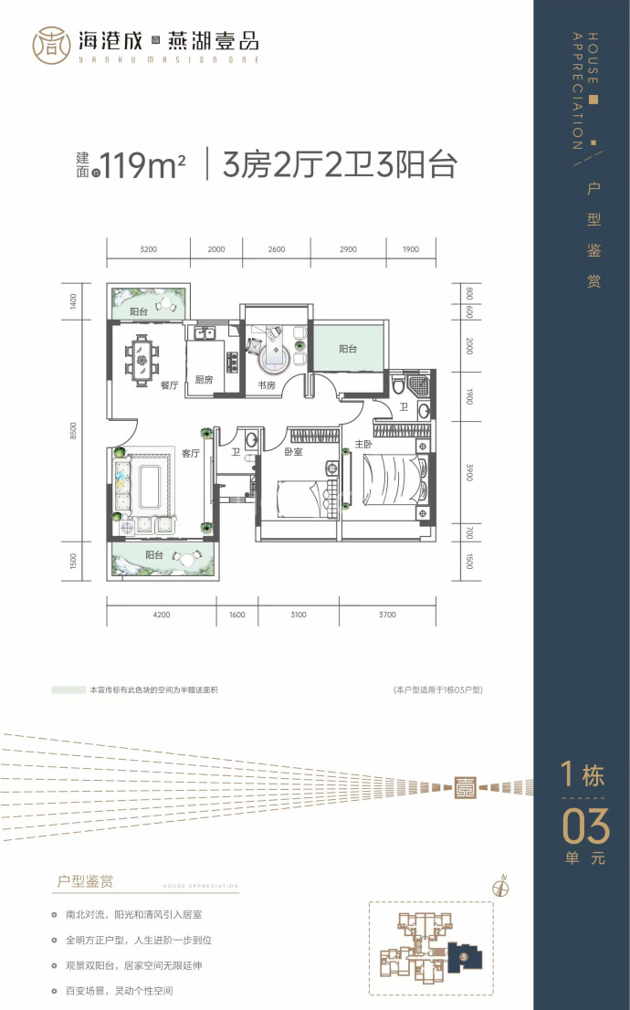 海港成燕湖壹品--建面 119m²