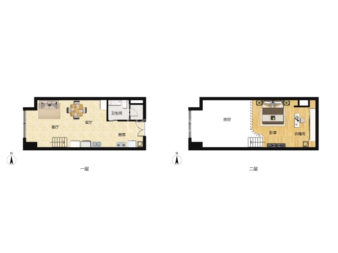 城泰时代江湾--建面 42m²