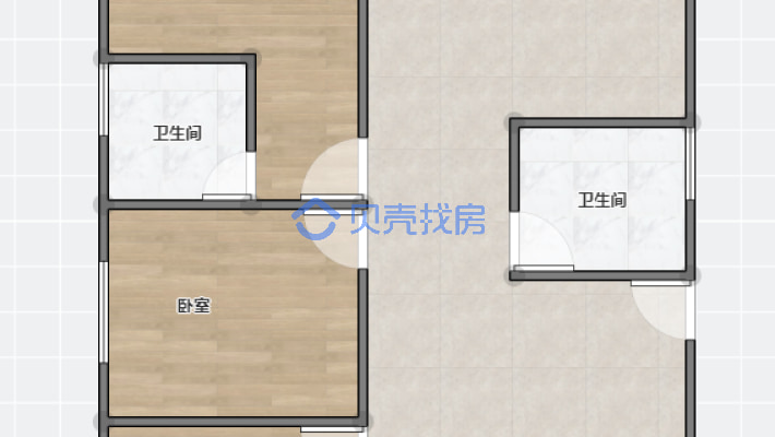 优质好房户型方正3室2厅113平73.8万-户型图