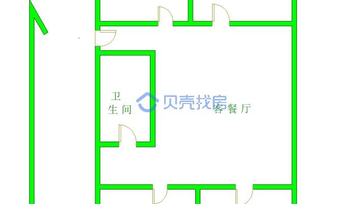 文锦新村 3室2厅 南-户型图