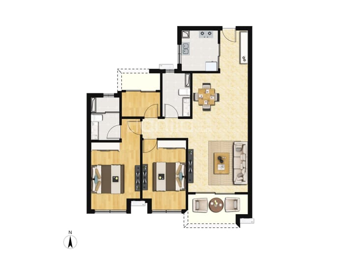 保利锦绣公馆--建面 95m²