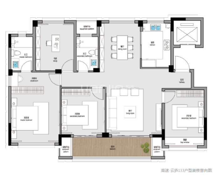 高速·云庐--建面 133m²