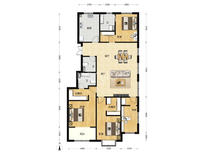 新汇·学府壹号--建面 156m²