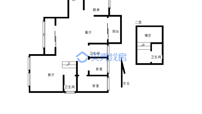 买成16000每平，跃层洋房，看江效果叹为观止-户型图