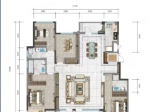 日照山海湾4室2厅3卫户型图