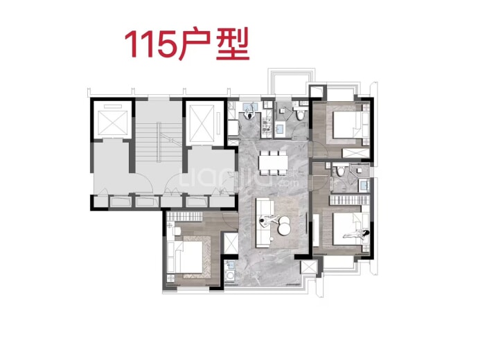 盛和世悦--建面 115m²