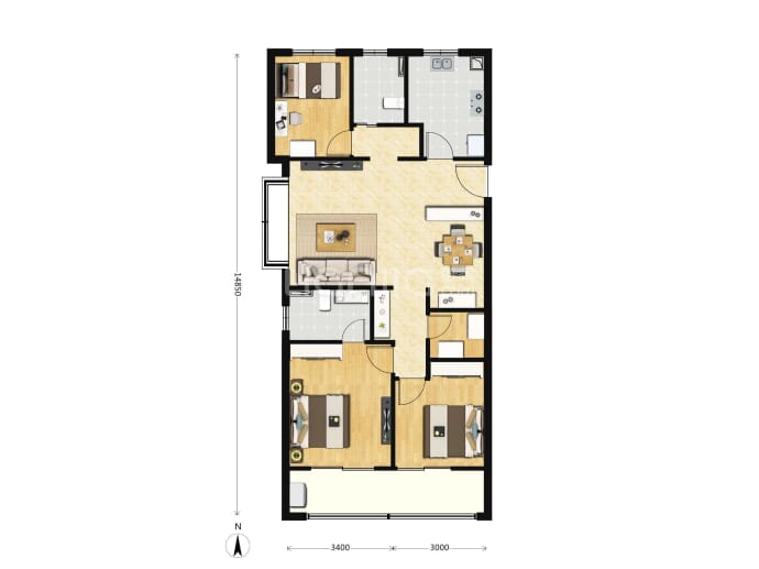 保利朗玥旭章--建面 117m²