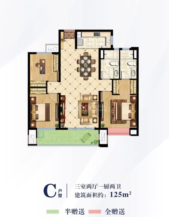 科创云璟--建面 125m²