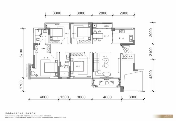 云鹭洲--建面 88.19m²