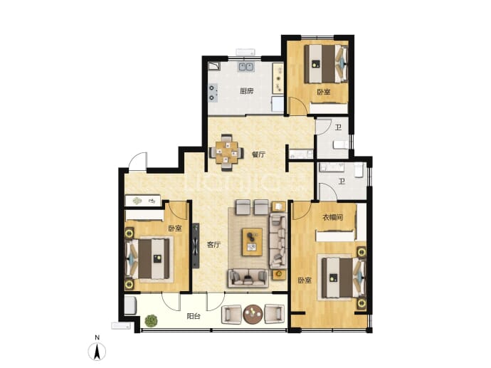 海通学府新苑--建面 129m²