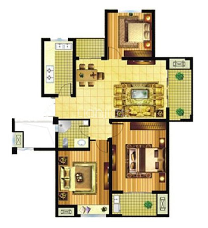 恒海金湾--建面 105m²