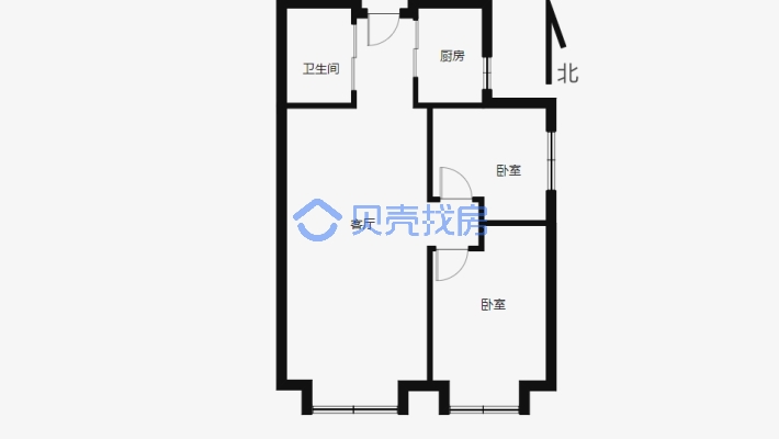 长春路高新万达旁电梯中层前后无遮挡-户型图