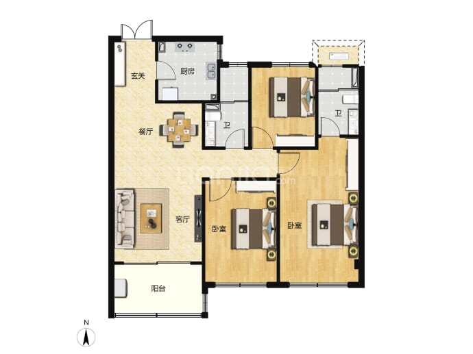 广汇湾--建面 106m²