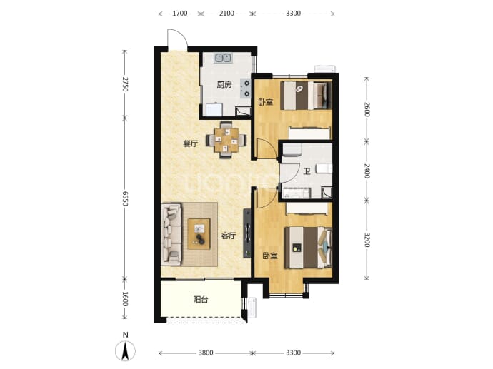 华强城--建面 88m²