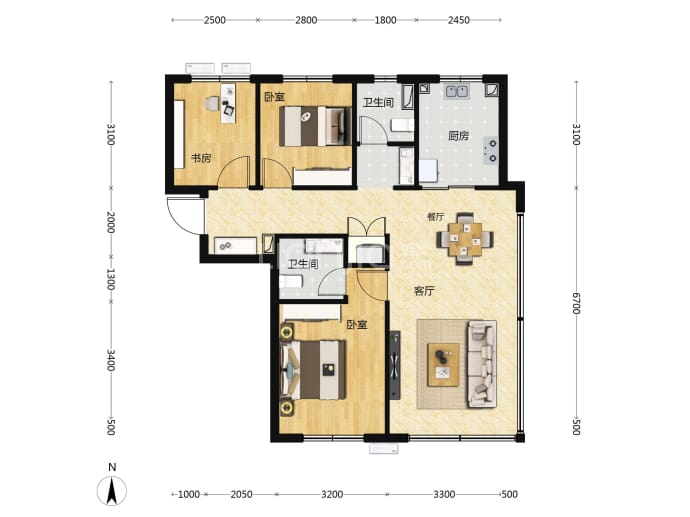 北京建工揽星樾--建面 99m²