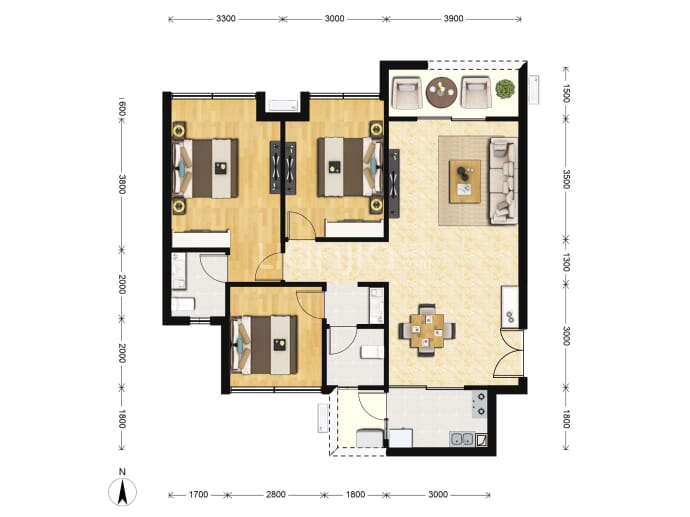 恒华揽悦--建面 111.19m²