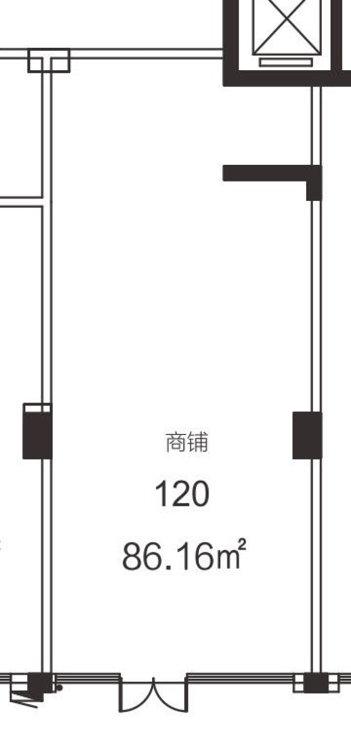 紫鑫中央广场(长沙县)--建面 86.16m²