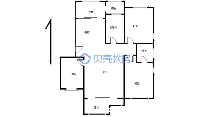 布局合理，采光好，精装修   停车方便-户型图