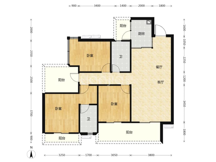 交投和顺江湾--建面 115m²