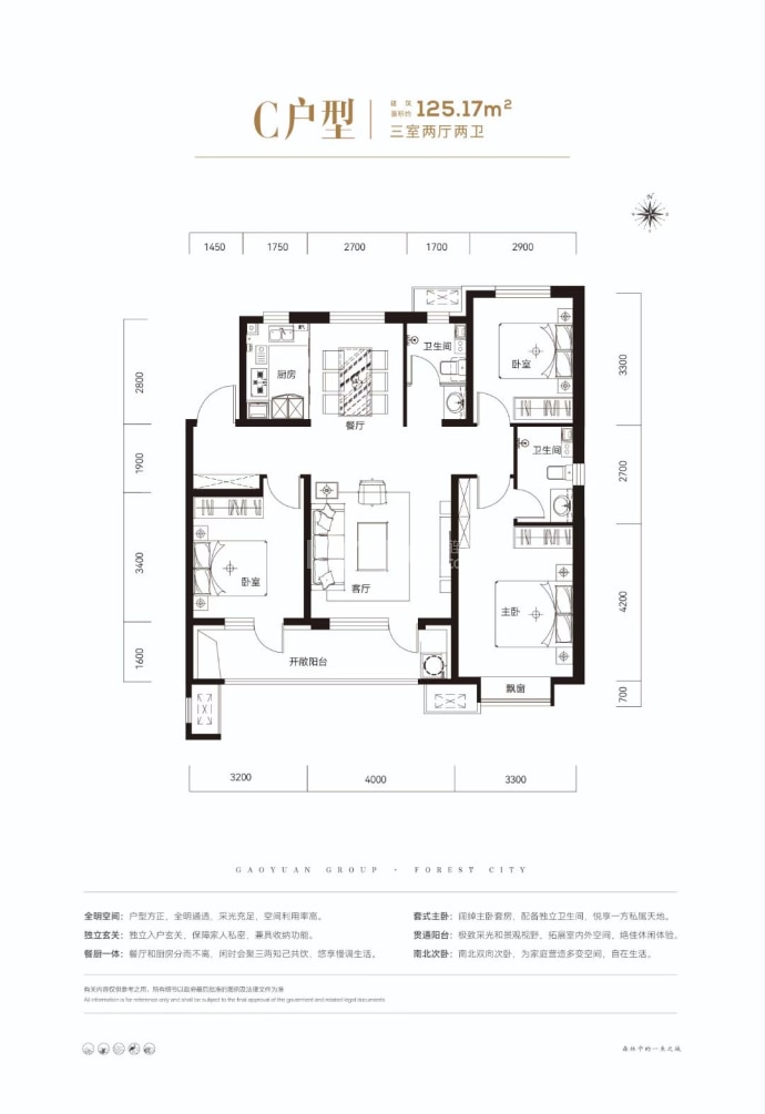 高远森霖城--建面 125.17m²