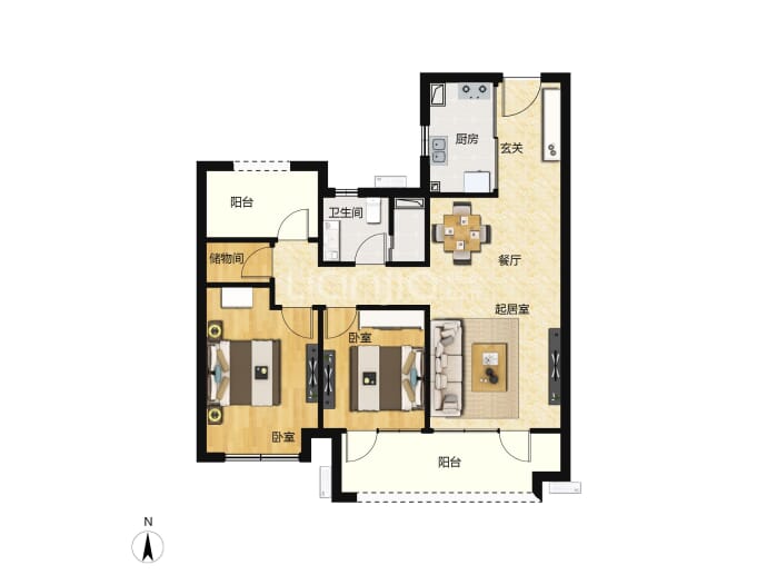 华润国际海洋智区--建面 96m²