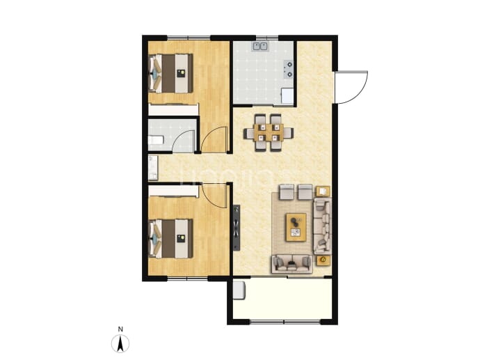 长安·璞悦府--建面 86m²