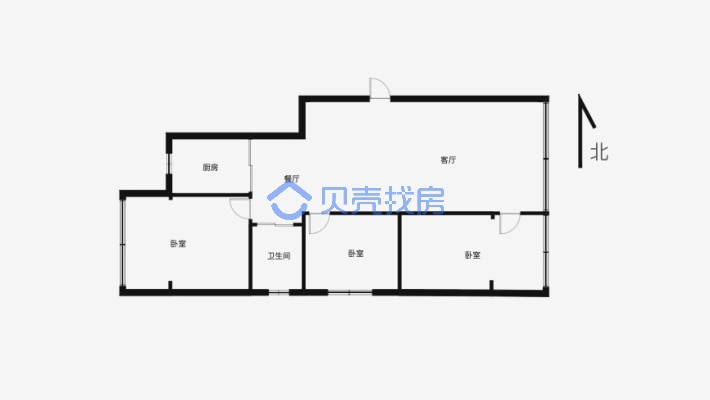 国鑫苑小区 123平米大平层可以做养生会所的-户型图