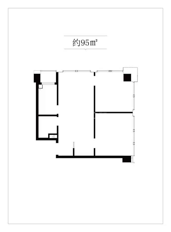 天恒世界集--建面 95m²