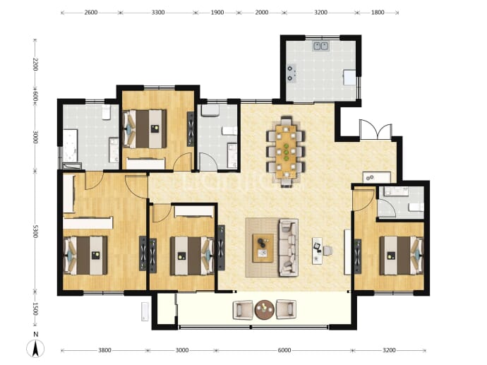 玉庭华府--建面 169m²