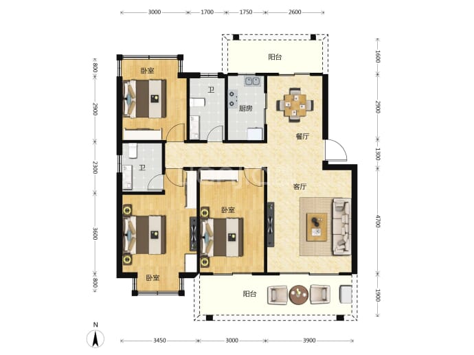 威宁首府--建面 112m²