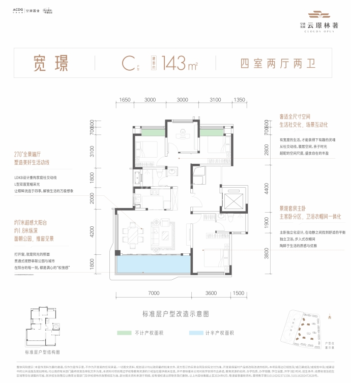 空港发展云璟林著--建面 143m²