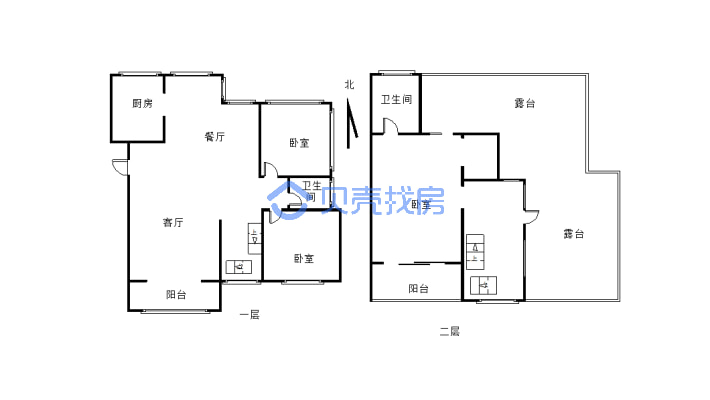 天立洋房顶跃，朝南，带花园，带车位-户型图