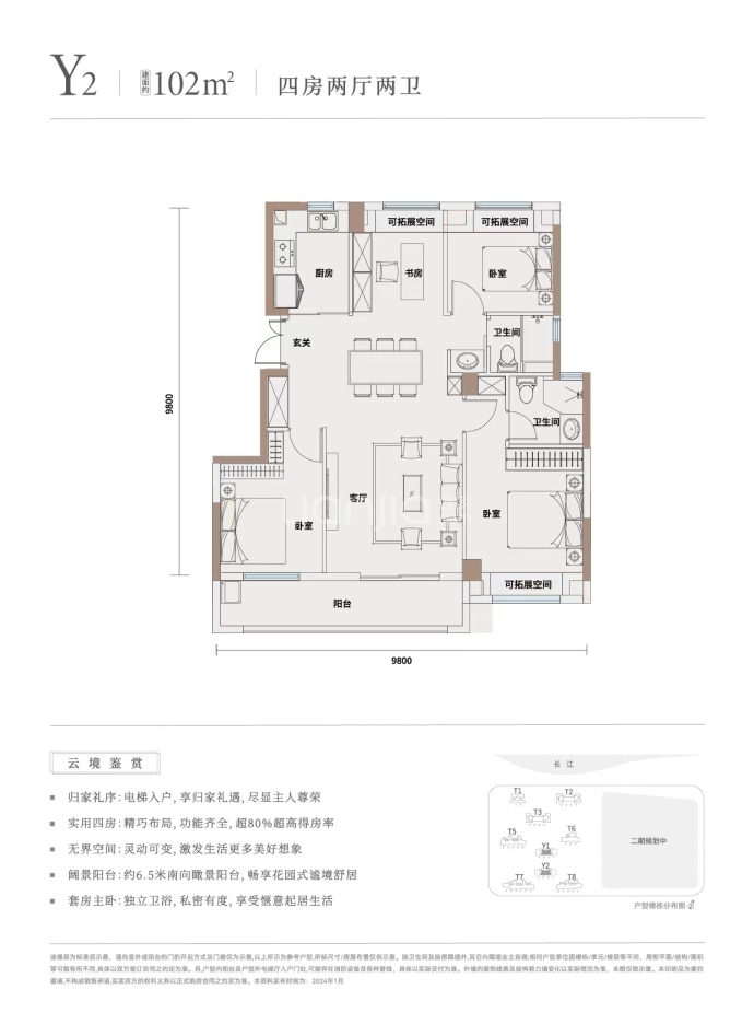 华侨城红坊|云岸--建面 102m²