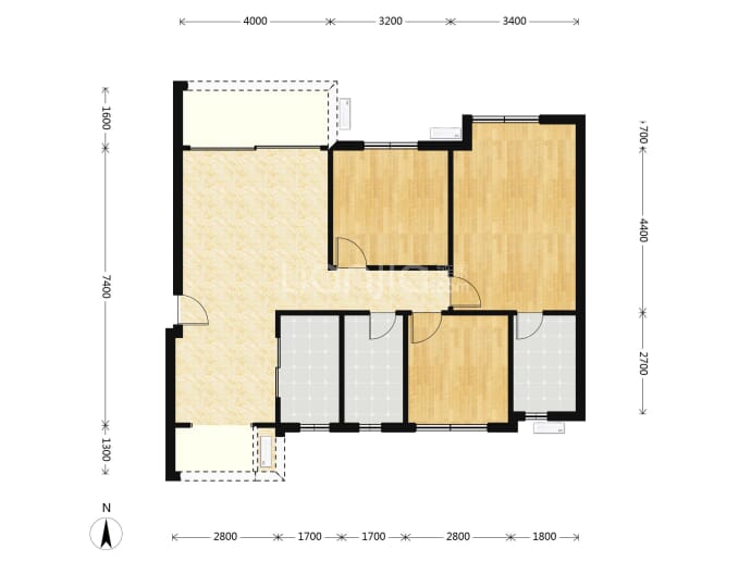 精华南台府--建面 98.53m²