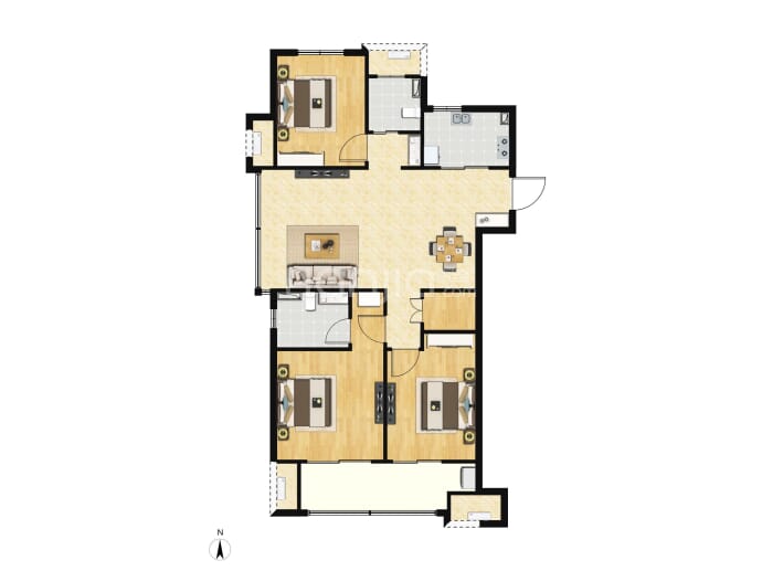 珺悦澜山--建面 124m²