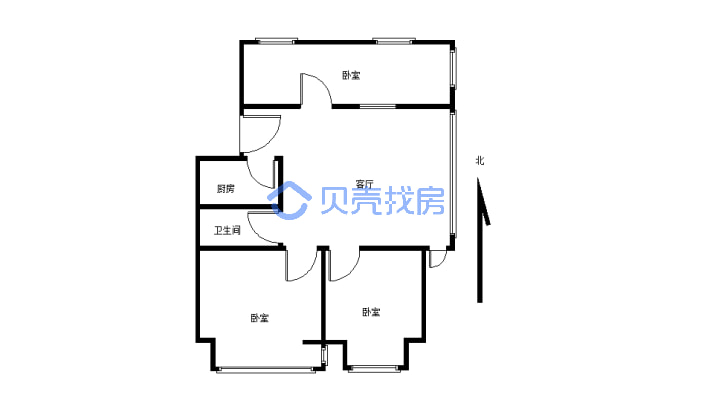 风雅居 双阳卧室格局 7楼 小税无捆绑 适合老人 陪读-户型图