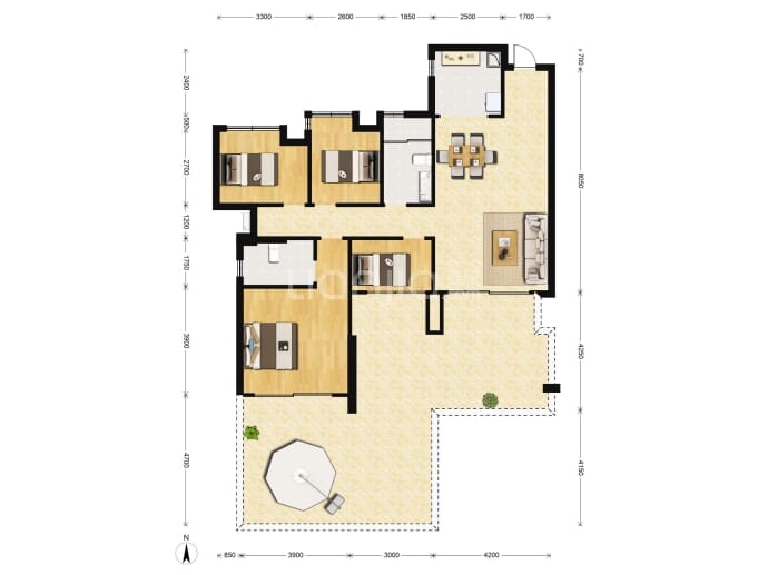 滨江郦城--建面 116m²