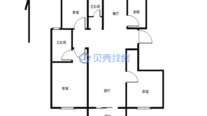 美麟湖畔 电梯洋房 带车位  采光好 环境优美-户型图